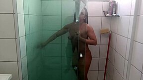 godson spies lene bathing sneaks in shows monster cock she sucks fucks him dumps all cum