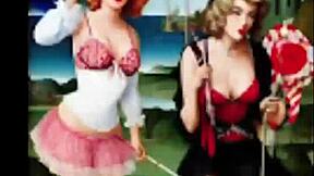 Erotic synthetic nude scenes build steamy tension