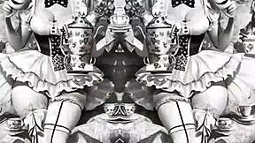 Erotic synthetic nude scenes build steamy tension