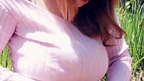 Kat Marie Fingers Pussy in Public