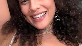 damn this petite latina takes rough pov dick deep gagging on cum tits