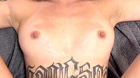 damn this petite latina takes rough pov dick deep gagging on cum tits