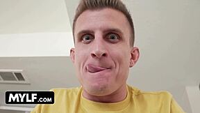 freeuse stepmom crystal clark drains horny stepson's aching balls dry