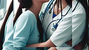 Erotic synthetic nude scenes build steamy tension