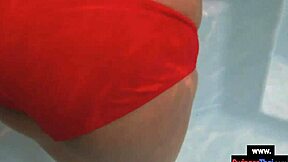 amateur teen couple foreplay public pool turns hardcore doggystyle sex