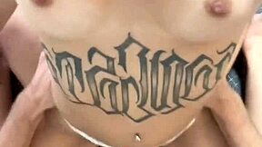 damn this petite latina takes rough pov dick deep gagging on cum tits