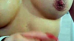 Desperate Latina Milf Jerks Stepsis Cock Till He Cums On Her Huge Tits