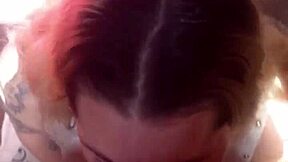 blonde amateur slut deepthroats black cock homemade till full milk swallow