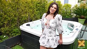 Laury Brune Somptueuse Enjoys Big Natural Tits Threesome In Lingerie