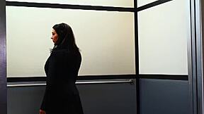 a black cougar screams as bald guy rams her loose mature cunt doggystyle