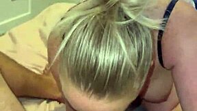 step sister gives the best deepthroat blowjob on huge cock