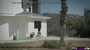 Tiny Whitney Wright Gags on Massive Black Cock Before Facial