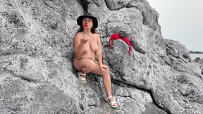 A Stepmom Sucks Candy Then Stepsons Dick On Beach