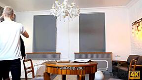 Tutor4k: Short-Haired Teacher Fucked Hard In Stockings And Poses