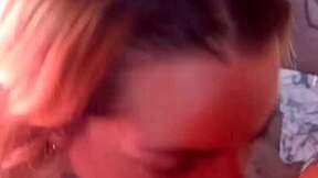 blonde amateur slut deepthroats black cock homemade till full milk swallow