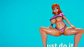 jic nora's big tits and ass bounce during intense workout sex