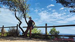 i flash my pussy to strangers in park they grope me till i squirt orgasm