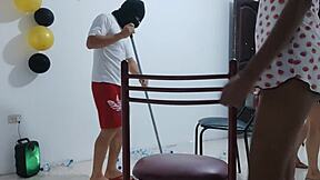 hey wanna see us sneak erotic fun while cleaning the office at work