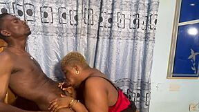 Sexy nurse licks patient's cock and pussy in holiday bedroom lingerie