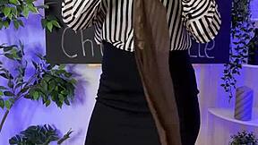 Sexy Mature Teacher's Sheer Nylon Pantyhose Club Tease!