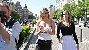 Slutty Blondes Ria Sunn Venera Maxima Lick Shaved Pussies in Bedroom