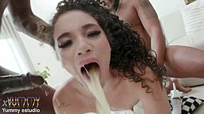 brazilian teen bruna santos dp puked gangbanged swallows five loads