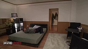 Office JAV mommy hints at her skilled seductive pussy pleasures