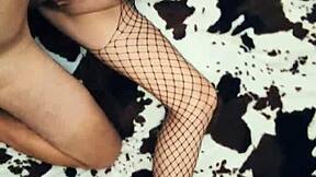 Beautiful Milf Wife Slips Into Stockings to Lure Husband's Anal Thrusts