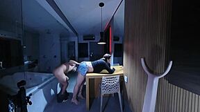 we got home from party fucked right on the table