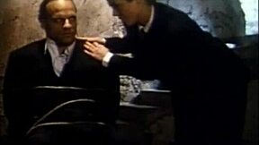 Kelly Trump kneels for slow teasing blowjob ending in thick cumshot straight down her throat