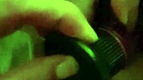 Wife Fucks Pussy Deep with Massive Dildo Cum