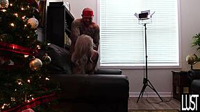 big tit elf milf takes santas son creampie load