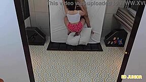 bareback ride with curvy latina branquinha in sheer teasing heat