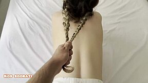 step sis sneaks in horny to seduce bro for tight room pounding