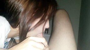 hey girlfriend gives amazing cock sucking in public spot