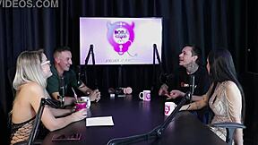 WOW! Brazilian Blonde Teen Swinger Starts in LINGERIE Group Collab!