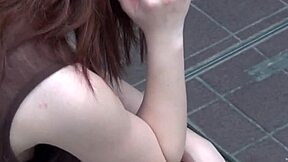 Voyeur Peeps Asian Babes Small Tits Nipples Outdoor Public HD