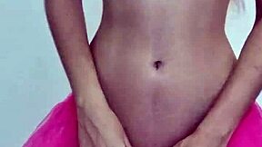 curvy girlfriend strips teases shakes ass in sexy costume homemade slut spanking fun