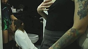 i join stepmom's bottle game with stepdaughter best friend for creampie orgy