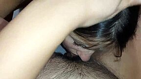 Stepmom Wakes To Lick On Hairy Pussy