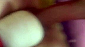 Bound Goth Slut Drips Cum from Ripped Fishnets Cumming Hard on Toy