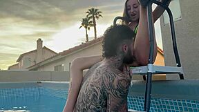 pool boy payment turns into flirty outdoor tease chat