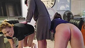 friend spanks our asses hard in ffm threesome