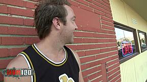 Blonde milf big ass bounces on huge cock wildly