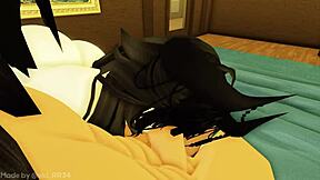 cosplay babe with tiny frame begs for my monster cock after party 🎭🍆