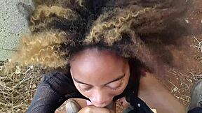 brunette hairy girl sucked cock till cum flooded her mouth