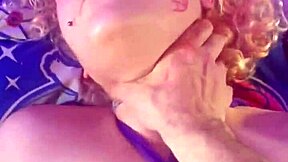 Bound Goth Slut Drips Cum from Ripped Fishnets Cumming Hard on Toy