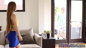 Isn't this tiny redhead teen begging for a hardcore pounding and facial cumshot?