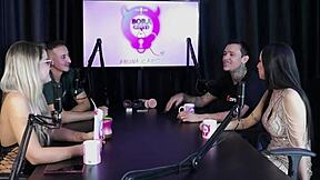 WOW! Brazilian Blonde Teen Swinger Starts in LINGERIE Group Collab!