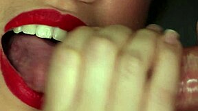 Close-Up Cumshot Splashes Her Smiling Face